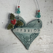 Load image into Gallery viewer, Place name Heart Decoration