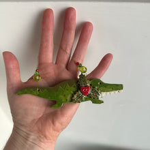 Load image into Gallery viewer, Festive Crocodile Decoration