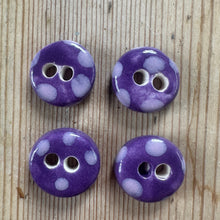 Load image into Gallery viewer, Single Tiny Round Ceramic Buttons 13mm