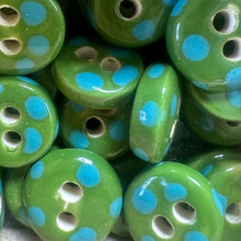 Load image into Gallery viewer, Single Tiny Round Ceramic Buttons 13mm