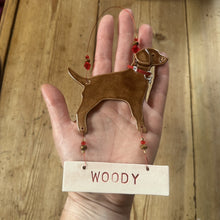 Load image into Gallery viewer, Chocolate labrador name decoration - made to order