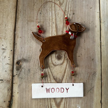 Load image into Gallery viewer, Chocolate labrador name decoration - made to order