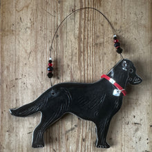 Load image into Gallery viewer, Black Flat Coat Retriever decoration