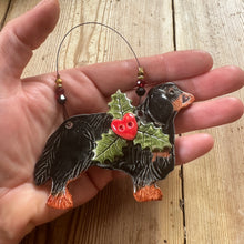 Load image into Gallery viewer, Festive Black & Tan King Charles Cavalier