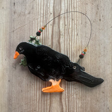 Load image into Gallery viewer, Floral Festive Chough - Made to order