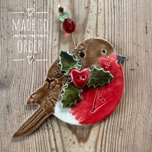 Load image into Gallery viewer, Festive Robin - Made to Order