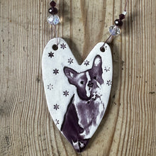 Load image into Gallery viewer, French Bull Dog Heart Decoration