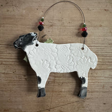 Load image into Gallery viewer, Festive Sheep Decoration