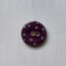 Load image into Gallery viewer, Purple & Lilac Polka Dot 3cm Buttons