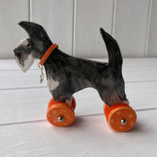 Load image into Gallery viewer, Black Schnauzer "Woofs on Wheels"