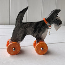 Load image into Gallery viewer, Black Schnauzer "Woofs on Wheels"