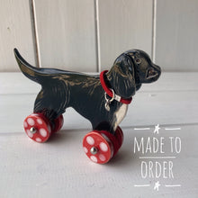 Load image into Gallery viewer, Spaniel Woof on Wheels (long tail)