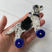 Load image into Gallery viewer, Spaniel Woof on Wheels (long tail)