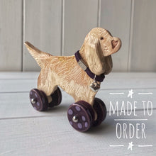 Load image into Gallery viewer, Spaniel Woof on Wheels (long tail)
