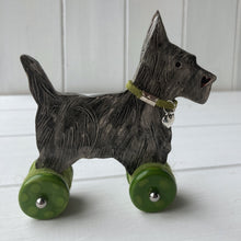 Load image into Gallery viewer, Black Cairn Terrier "Woof on Wheels"