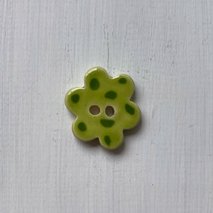 Lime & Clover Polka Dot 3cm Buttons