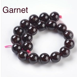 Garnet bead strands