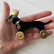 Load image into Gallery viewer, Dachshund in a Party Hat - Woof on Wheels