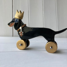 Load image into Gallery viewer, Dachshund in a Party Hat - Woof on Wheels