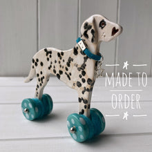 Load image into Gallery viewer, Dalmatian "Woof on Wheels"