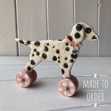 Load image into Gallery viewer, Dalmatian "Woof on Wheels"