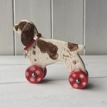 Load image into Gallery viewer, Spaniel Woof on Wheels (docked tail)