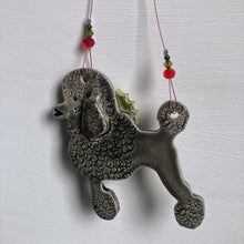 Load image into Gallery viewer, Festive Black Poodle