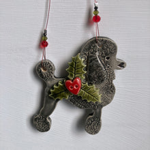 Load image into Gallery viewer, Festive Black Poodle