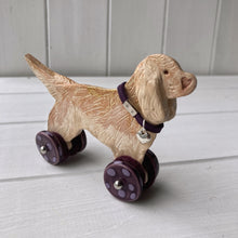 Load image into Gallery viewer, Golden Cocker "Woof on Wheels"