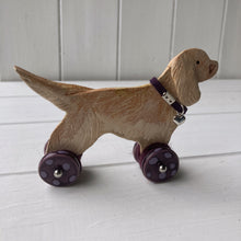 Load image into Gallery viewer, Golden Cocker "Woof on Wheels"