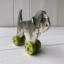 Load image into Gallery viewer, Grey Schnauzer "Woofs on Wheels"
