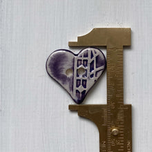 Load image into Gallery viewer, Pair of Love Heart 3cm Buttons