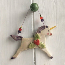 Load image into Gallery viewer, Ceramic Unicorn Decoration