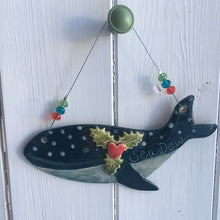 Load image into Gallery viewer, Ceramic Whale Decoration - Made to order
