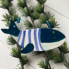 Load image into Gallery viewer, Ceramic Whale Decoration - Made to order