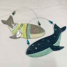 Load image into Gallery viewer, Ceramic Whale Decoration - Made to order