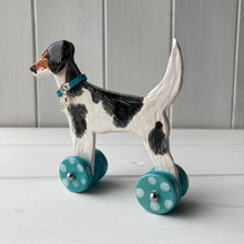 Load image into Gallery viewer, Tall Jack Russell "Woof on Wheels"