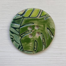 Load image into Gallery viewer, Tropical Embossed Palm 4.5cm Buttons