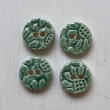 Load image into Gallery viewer, Single Floral Embossed Round 18mm Buttons