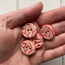 Load image into Gallery viewer, Small Love Tree embossed 22mm button sets
