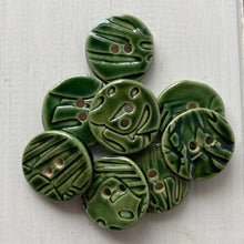 Load image into Gallery viewer, Small Palm embossed 22mm button