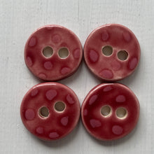 Load image into Gallery viewer, Single Small Spotty Dotty Round Buttons 22mm