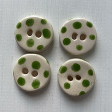 Load image into Gallery viewer, Single Small Spotty Dotty Round Buttons 22mm