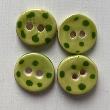 Load image into Gallery viewer, Single Small Spotty Dotty Round Buttons 22mm