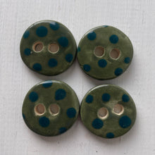 Load image into Gallery viewer, Single Small Spotty Dotty Round Buttons 22mm