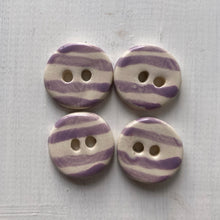 Load image into Gallery viewer, Single Striped Round 22mm Button