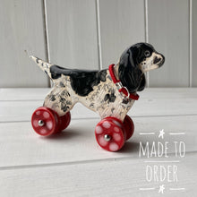Load image into Gallery viewer, Spaniel Woof on Wheels (long tail)