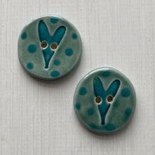 Load image into Gallery viewer, Love Heart 3cm Buttons
