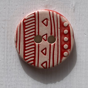 Red Fairisle Buttons -Made to order