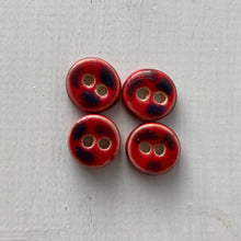 Load image into Gallery viewer, Single Tiny Round Ceramic Buttons 13mm